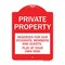 Signmission Private Property Reserved for Our Students Members and Guests Play at Your Own Risk, RW-1824-23250 A-DES-RW-1824-23250 - alternate 1